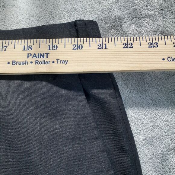 Santorelli Pants Mens 42x 27 Dark Gray Luxury Serge Wool Trousers Dress Slacks - Picture 4 of 11